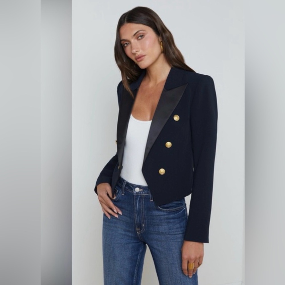 20” Ralph Lauren silk and wool blazer